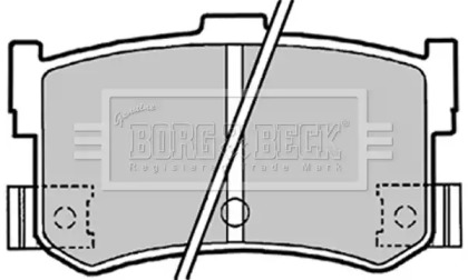 Комплект тормозных колодок (BORG & BECK: BBP1413)