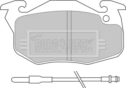 Комплект тормозных колодок (BORG & BECK: BBP1414)