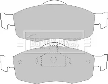 Комплект тормозных колодок (BORG & BECK: BBP1416)