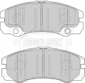 Комплект тормозных колодок (BORG & BECK: BBP1419)