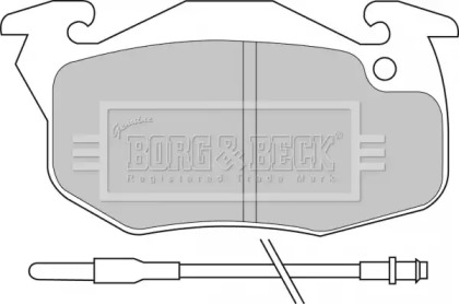 Комплект тормозных колодок (BORG & BECK: BBP1425)