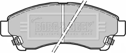 Комплект тормозных колодок (BORG & BECK: BBP1435)