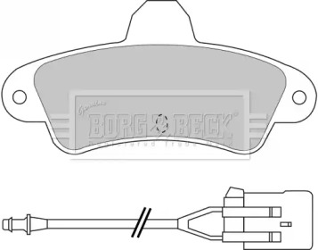 Комплект тормозных колодок (BORG & BECK: BBP1437)