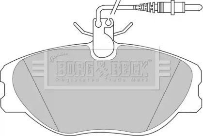 Комплект тормозных колодок (BORG & BECK: BBP1438)