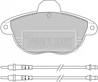 Комплект тормозных колодок (BORG & BECK: BBP1455)