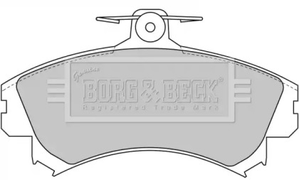 Комплект тормозных колодок (BORG & BECK: BBP1458)