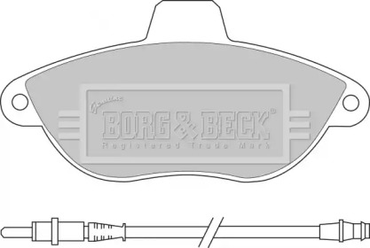 Комплект тормозных колодок (BORG & BECK: BBP1461)