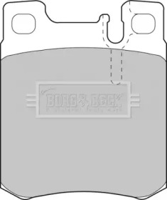 Комплект тормозных колодок (BORG & BECK: BBP1462)