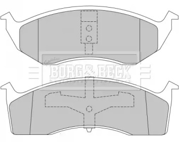 Комплект тормозных колодок (BORG & BECK: BBP1465)