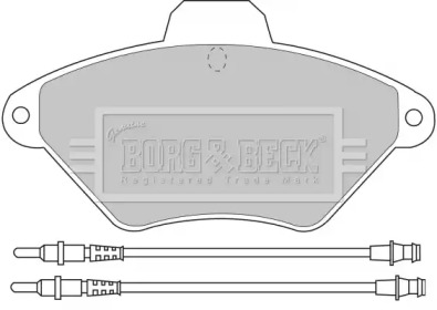 Комплект тормозных колодок (BORG & BECK: BBP1468)