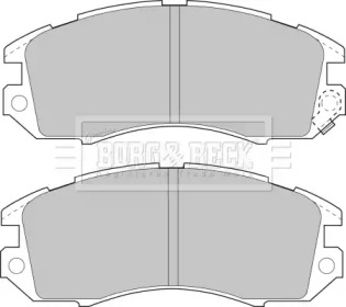 Комплект тормозных колодок (BORG & BECK: BBP1480)