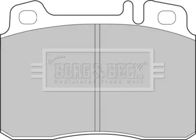 Комплект тормозных колодок (BORG & BECK: BBP1492)