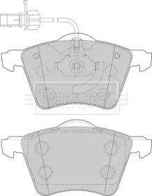 Комплект тормозных колодок (BORG & BECK: BBP1498)