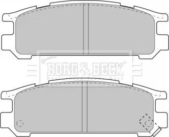 Комплект тормозных колодок (BORG & BECK: BBP1508)