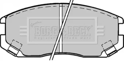 Комплект тормозных колодок (BORG & BECK: BBP1518)