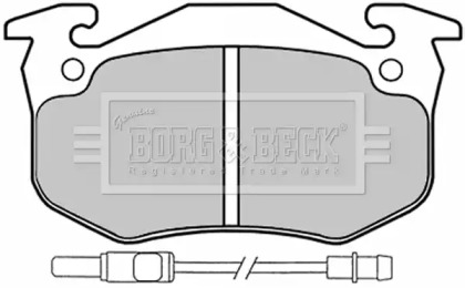 Комплект тормозных колодок (BORG & BECK: BBP1525)