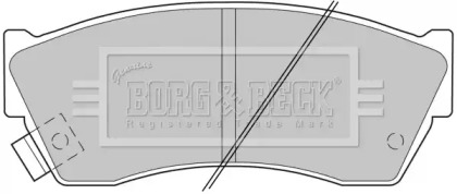 Комплект тормозных колодок (BORG & BECK: BBP1529)