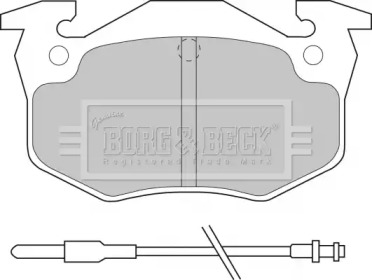 Комплект тормозных колодок (BORG & BECK: BBP1545)