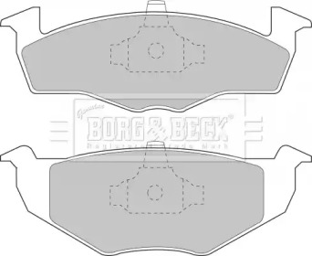 Комплект тормозных колодок (BORG & BECK: BBP1555)