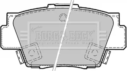 Комплект тормозных колодок (BORG & BECK: BBP1569)