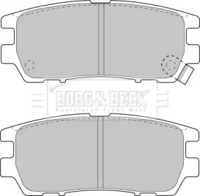 Комплект тормозных колодок (BORG & BECK: BBP1582)
