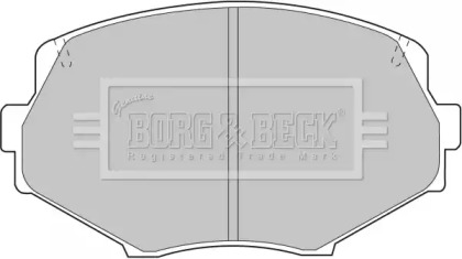 Комплект тормозных колодок (BORG & BECK: BBP1583)