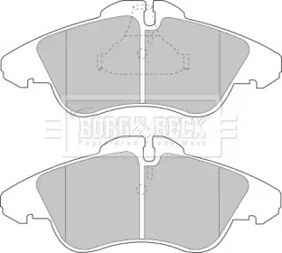 Комплект тормозных колодок (BORG & BECK: BBP1588)