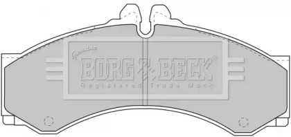 Комплект тормозных колодок (BORG & BECK: BBP1589)