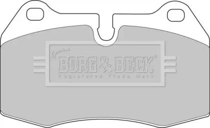 Комплект тормозных колодок (BORG & BECK: BBP1596)