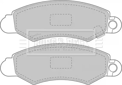 Комплект тормозных колодок (BORG & BECK: BBP1606)