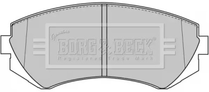 Комплект тормозных колодок (BORG & BECK: BBP1611)