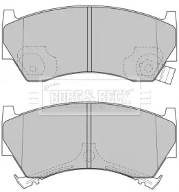 Комплект тормозных колодок (BORG & BECK: BBP1613)