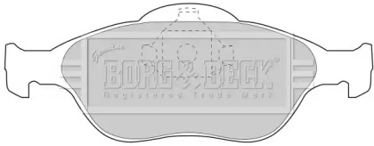 Комплект тормозных колодок (BORG & BECK: BBP1615)