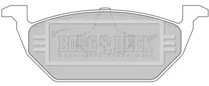 Комплект тормозных колодок (BORG & BECK: BBP1618)