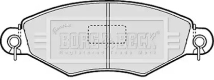 Комплект тормозных колодок (BORG & BECK: BBP1623)