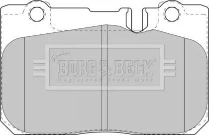 Комплект тормозных колодок (BORG & BECK: BBP1631)