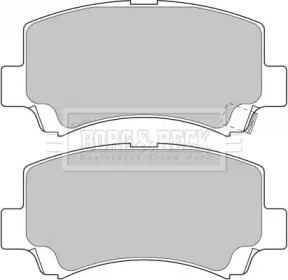 Комплект тормозных колодок (BORG & BECK: BBP1632)