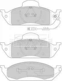 Комплект тормозных колодок (BORG & BECK: BBP1640)
