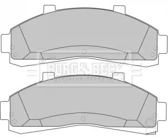 Комплект тормозных колодок (BORG & BECK: BBP1644)