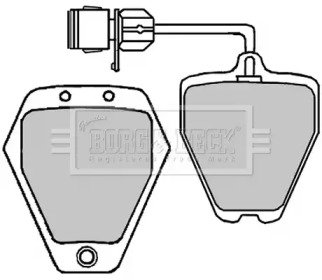 Комплект тормозных колодок (BORG & BECK: BBP1647)