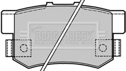 Комплект тормозных колодок (BORG & BECK: BBP1656)