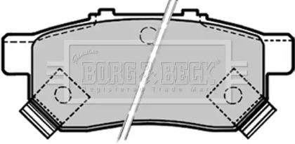 Комплект тормозных колодок (BORG & BECK: BBP1657)