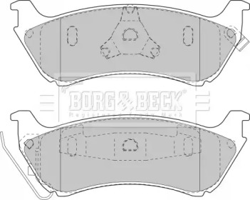 Комплект тормозных колодок (BORG & BECK: BBP1666)