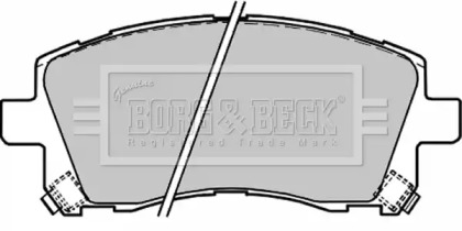 Комплект тормозных колодок (BORG & BECK: BBP1680)