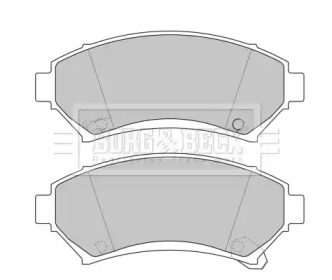 Комплект тормозных колодок (BORG & BECK: BBP1686)