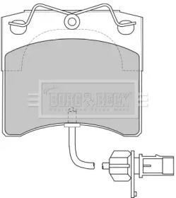 Комплект тормозных колодок (BORG & BECK: BBP1702)