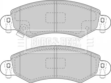 Комплект тормозных колодок (BORG & BECK: BBP1713)