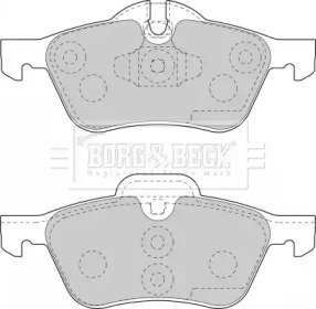 Комплект тормозных колодок (BORG & BECK: BBP1726)