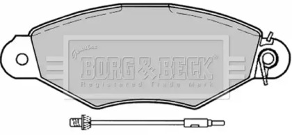 Комплект тормозных колодок (BORG & BECK: BBP1729)