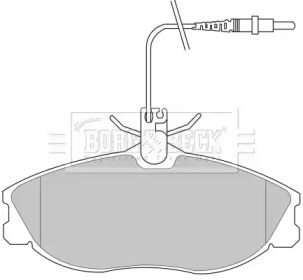 Комплект тормозных колодок (BORG & BECK: BBP1730)